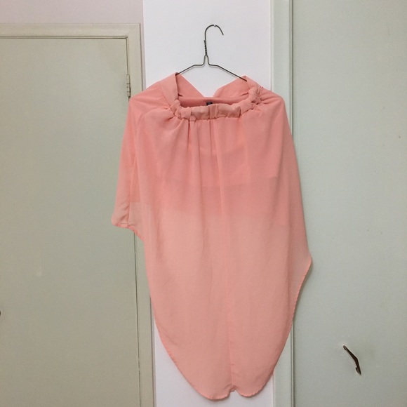 Ballerina Pink High Low Flowing Skirt - Picture 2 of 5